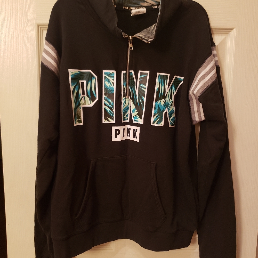 EUC Victoria's Secret Pink 1/4 Zip Sweatshirt